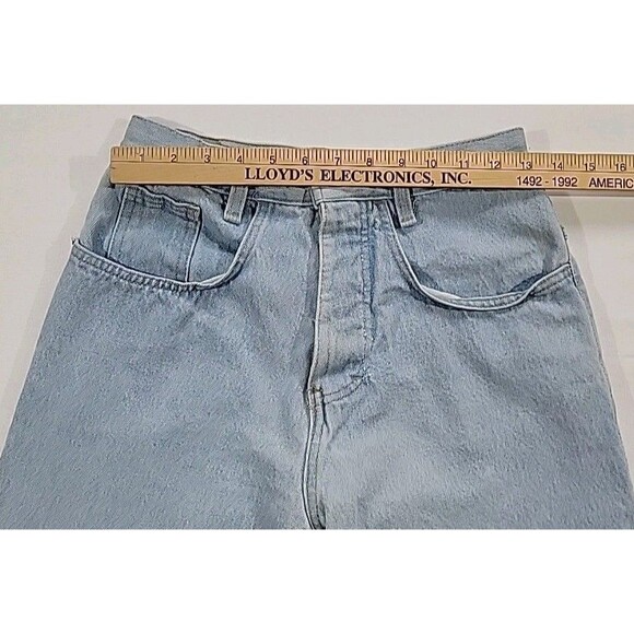 Vintage Mom Button Fly Jeans High Waist Tapered Light Wash Women's Size 9 26x28 - Picture 11 of 16
